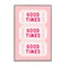 Stupell Industries Good Times Ticket Stubs Black Framed Giclee Art, design by Lettered and Lined